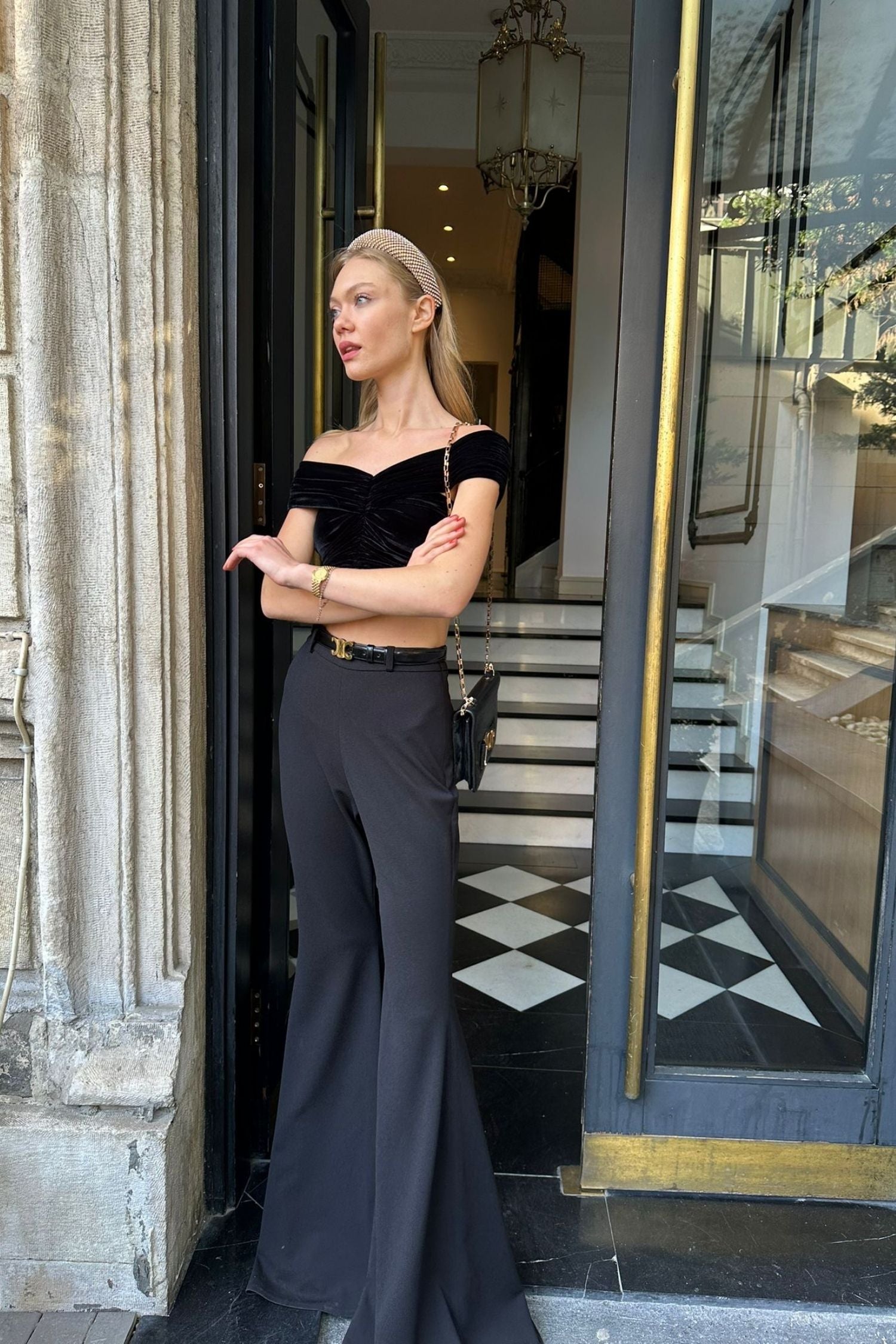 JOLIE VELVET TOP