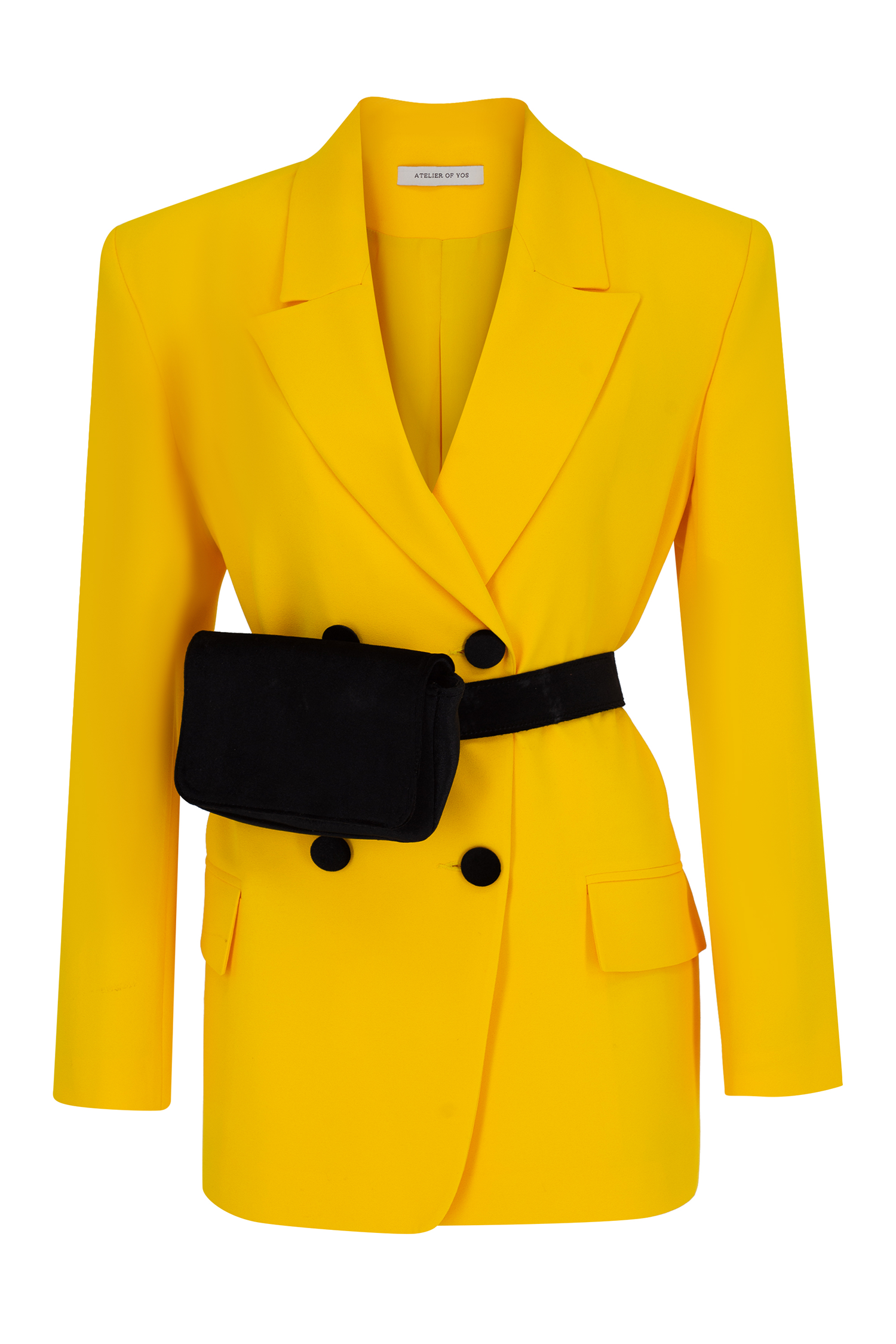 MUSKMELON JACKET WITH BLACK BUTTON AND PANTS