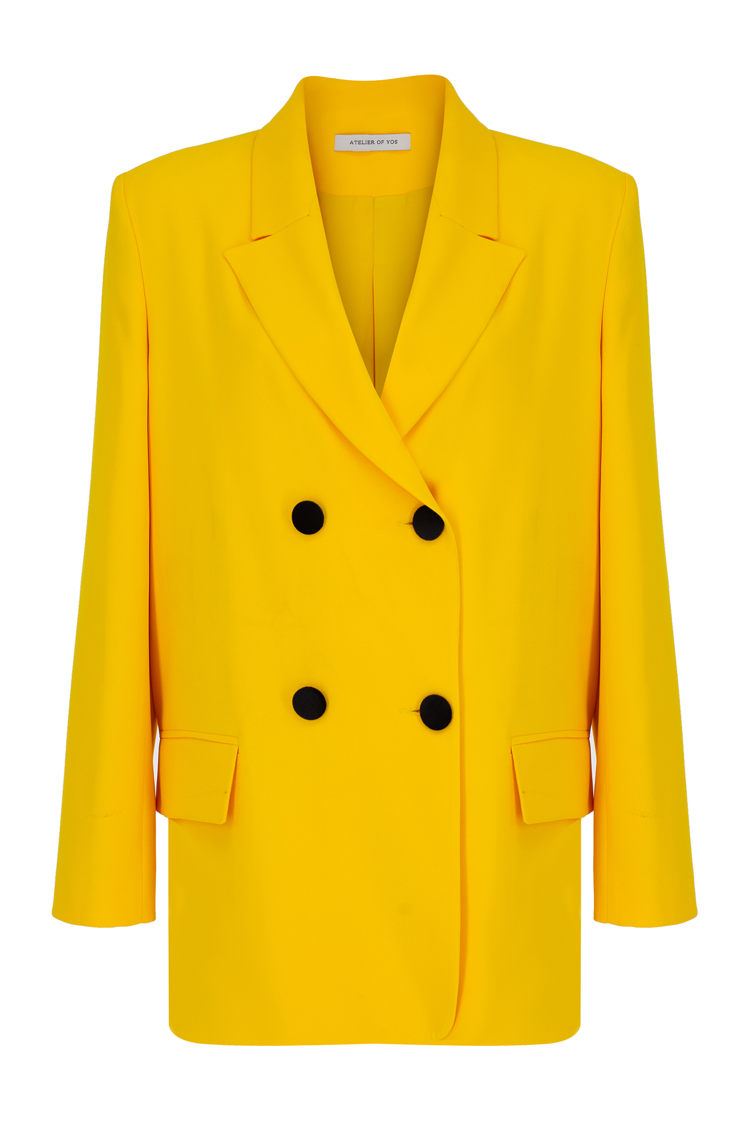 MUSKMELON JACKET WITH BLACK BUTTON AND PANTS