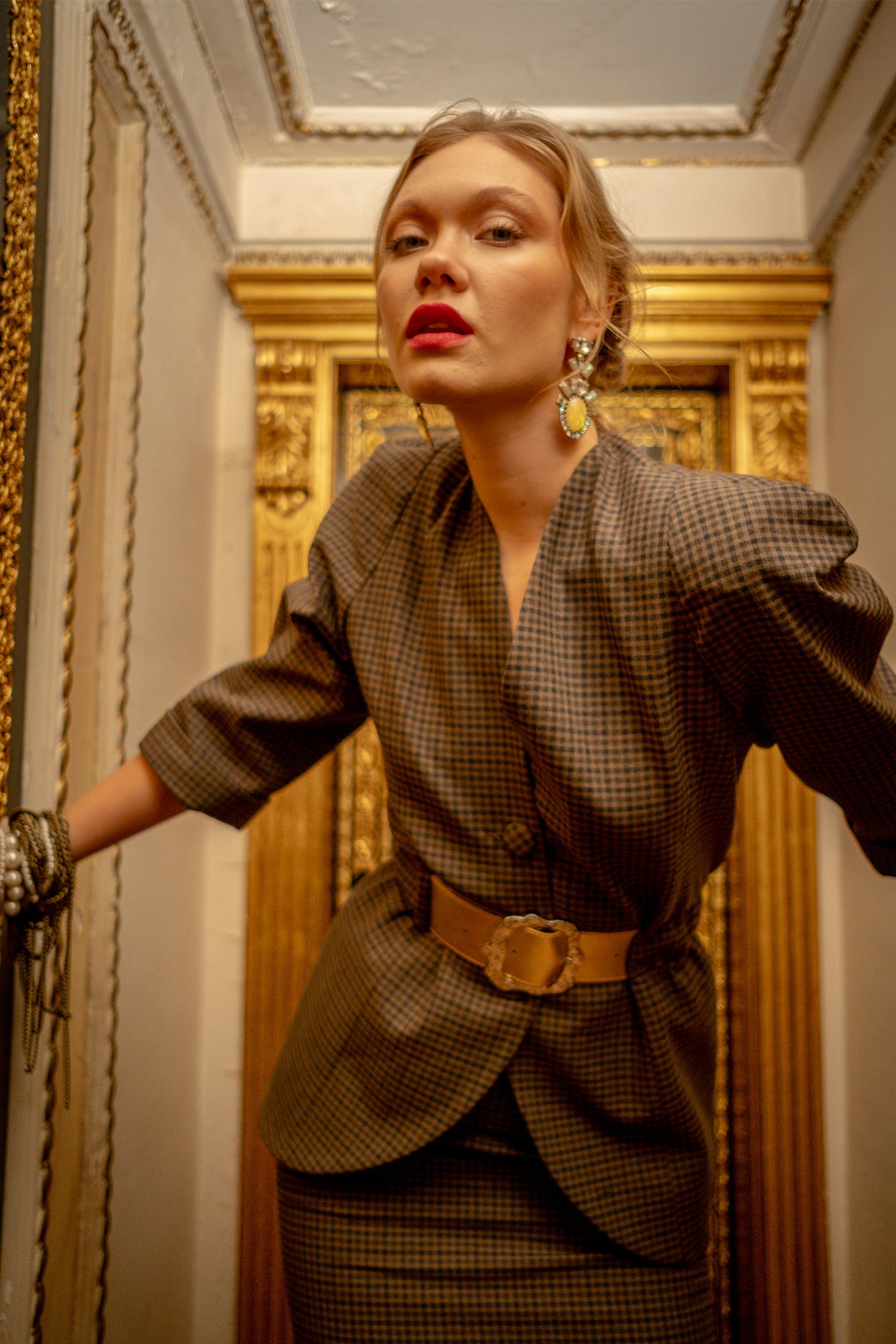 SAVANNAH BUSINESS JACKET WITH CHEQUERED