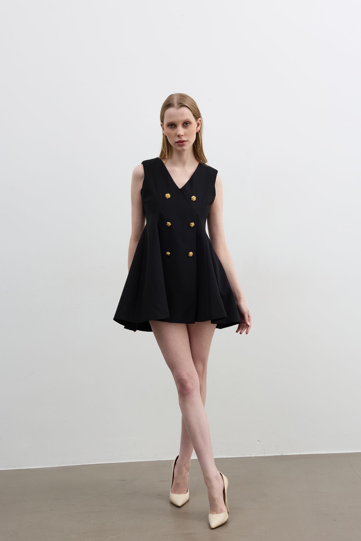 LENA BLACK DRESS S