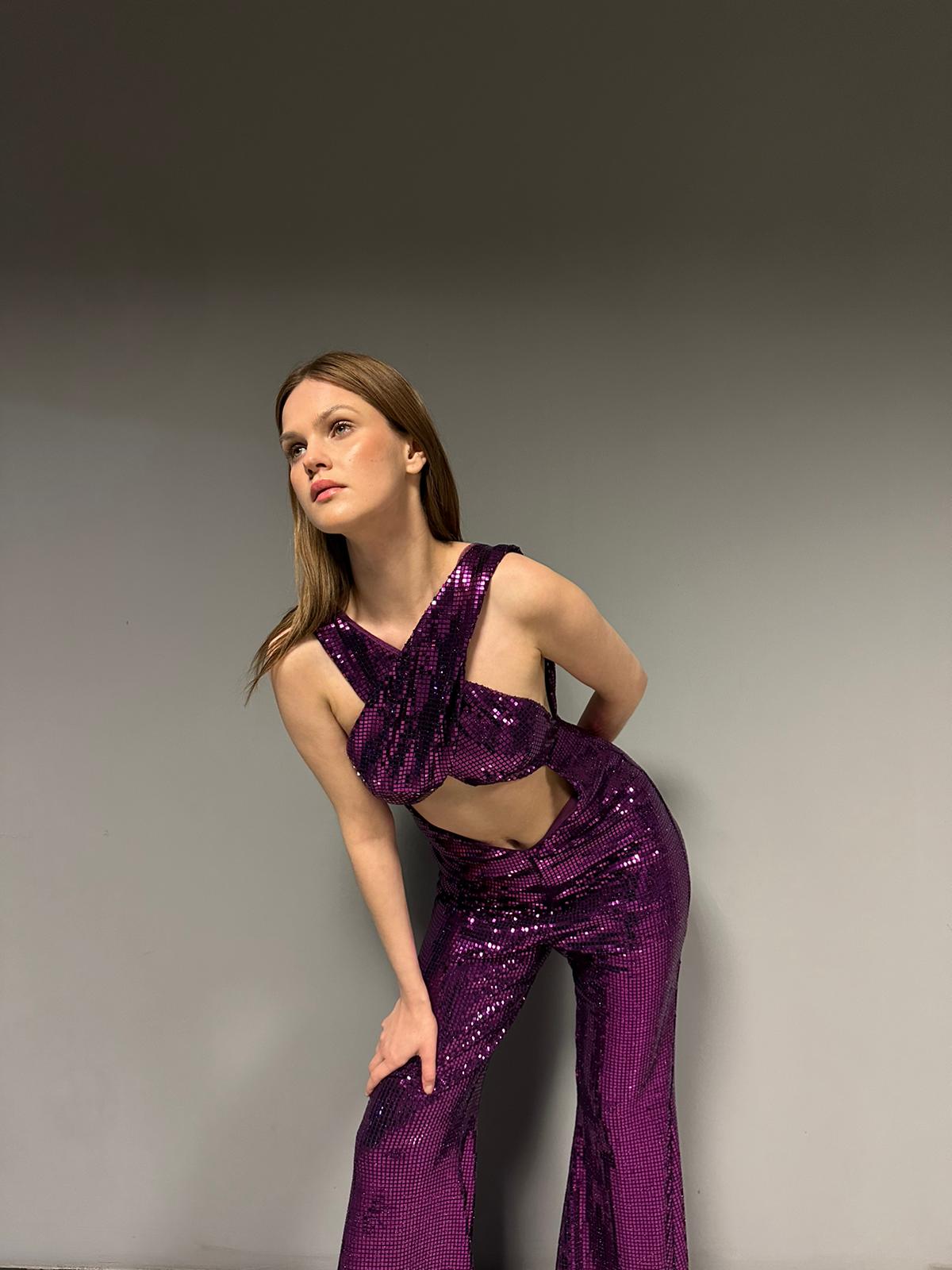 OPULENT JUMPSUIT PURPLE