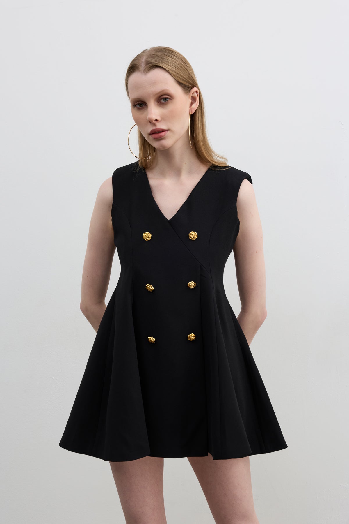 LENA BLACK DRESS S