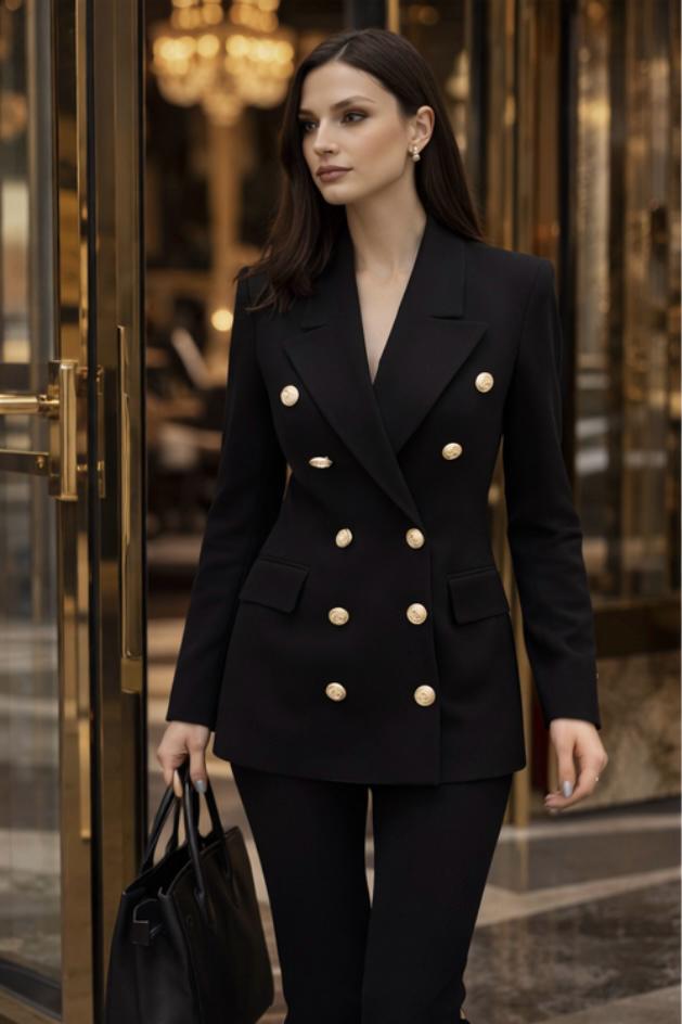 DOZZA JACKET WITH GOLD BUTTON